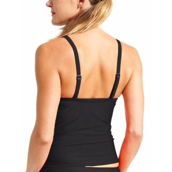 NWT! Athleta black Twister Tankini Top - Picture 2 of 8